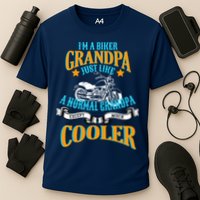 Cool Biker Grandpa Cooling Performance Crew T-Shirt