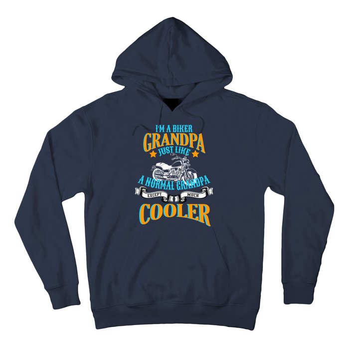 Cool Biker Grandpa Hoodie