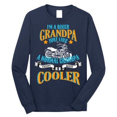 Cool Biker Grandpa Long Sleeve Shirt