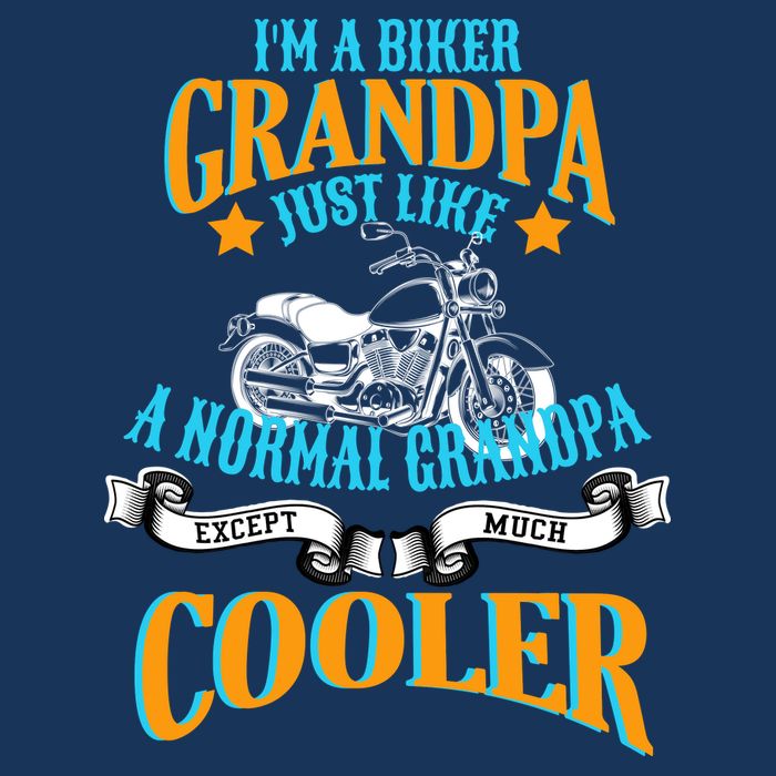 Cool Biker Grandpa Tall T-Shirt