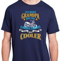 Cool Biker Grandpa Adult ChromaSoft Performance T-Shirt