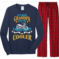 Cool Biker Grandpa Long Sleeve Pajama Set