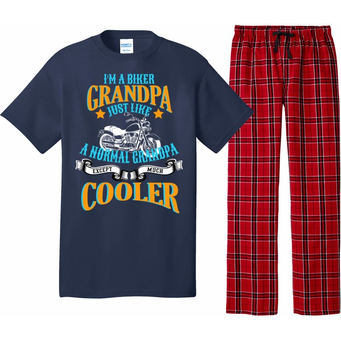 Cool Biker Grandpa Pajama Set