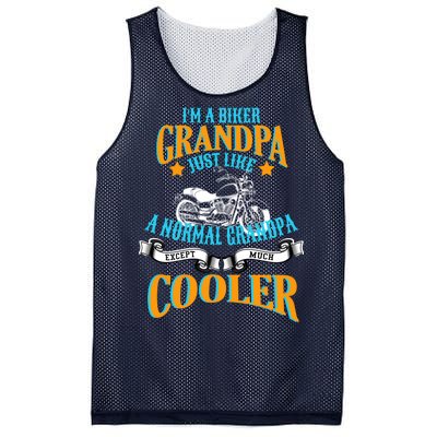 Cool Biker Grandpa Mesh Reversible Basketball Jersey Tank