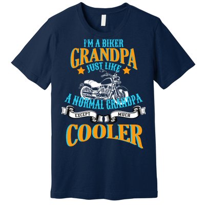 Cool Biker Grandpa Premium T-Shirt