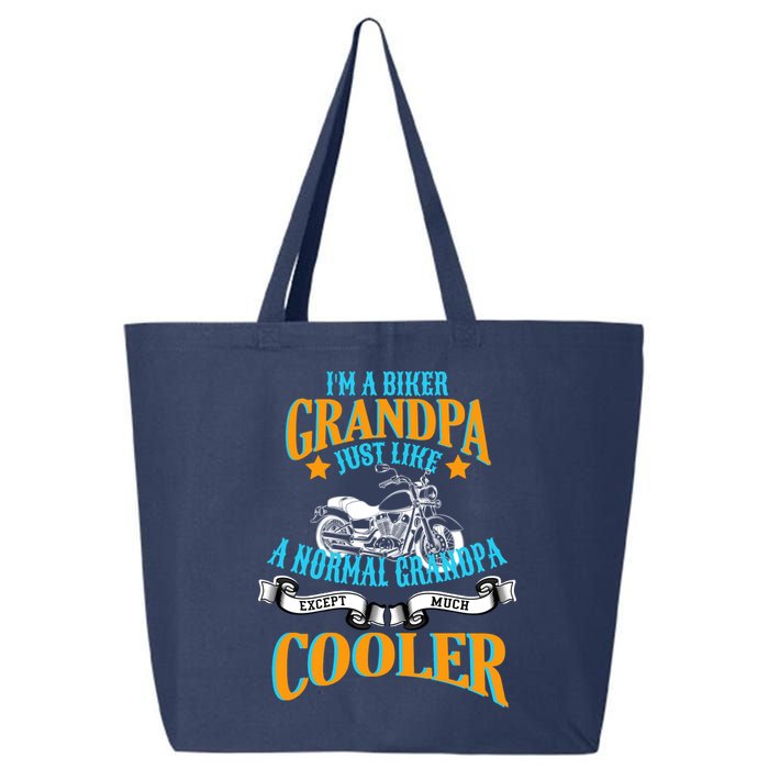 Cool Biker Grandpa 25L Jumbo Tote