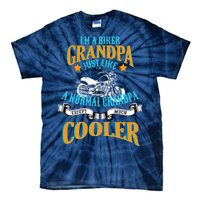 Cool Biker Grandpa Tie-Dye T-Shirt