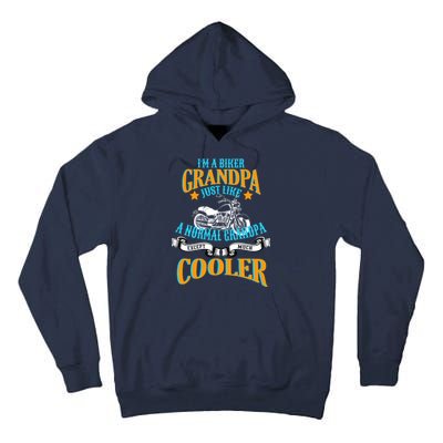 Cool Biker Grandpa Tall Hoodie