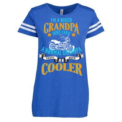 Cool Biker Grandpa Enza Ladies Jersey Football T-Shirt