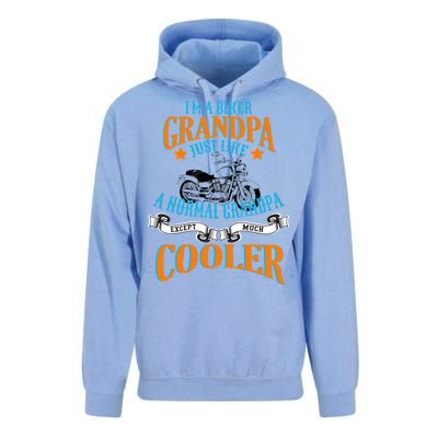 Cool Biker Grandpa Unisex Surf Hoodie