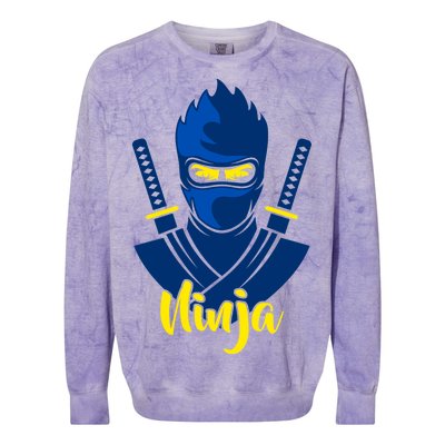 Cool Blue Ninja Colorblast Crewneck Sweatshirt