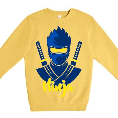 Cool Blue Ninja Premium Crewneck Sweatshirt