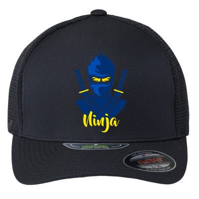 Cool Blue Ninja Flexfit Unipanel Trucker Cap