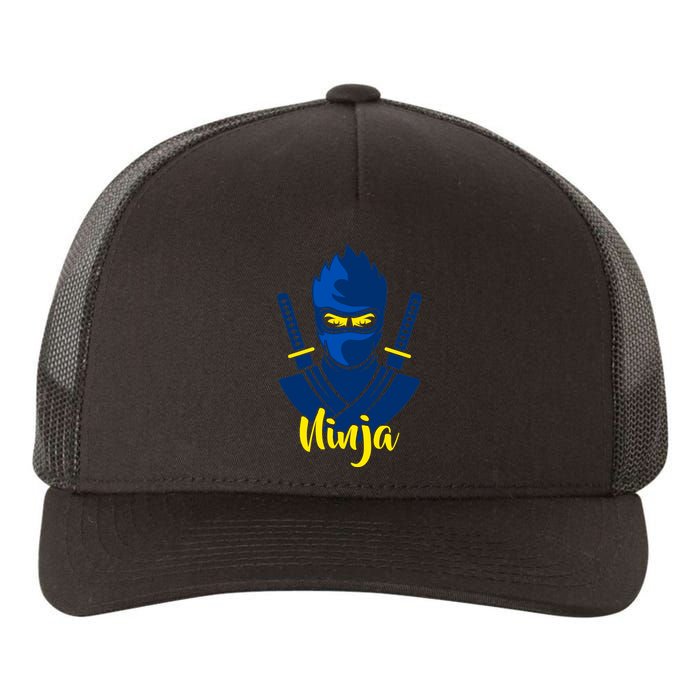 Cool Blue Ninja Yupoong Adult 5-Panel Trucker Hat