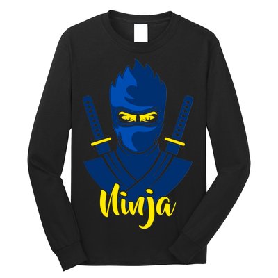 Cool Blue Ninja Long Sleeve Shirt