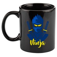 Cool Blue Ninja 11oz C Handle Ceramic Mug