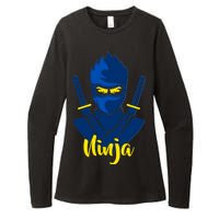 Cool Blue Ninja Womens CVC Long Sleeve Shirt