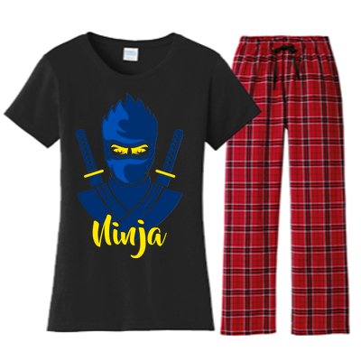 Cool Blue Ninja Women's Flannel Pajama Set