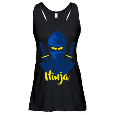 Cool Blue Ninja Ladies Essential Flowy Tank