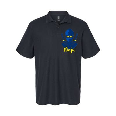 Cool Blue Ninja Softstyle Adult Sport Polo