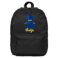 Cool Blue Ninja 16 in Basic Backpack