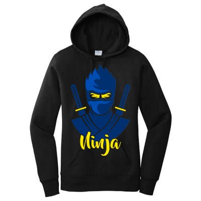 Cool Blue Ninja Women's Pullover Hoodie