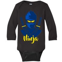 Cool Blue Ninja Baby Long Sleeve Bodysuit