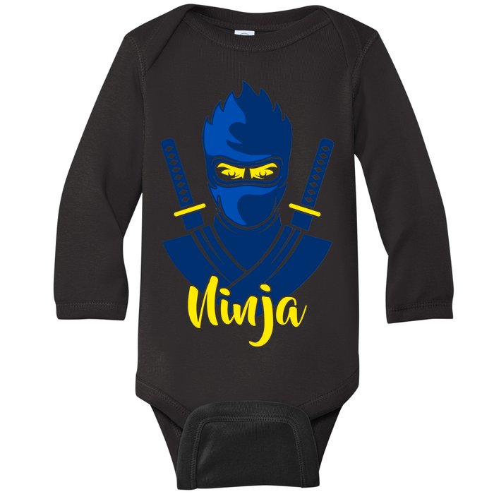 Cool Blue Ninja Baby Long Sleeve Bodysuit