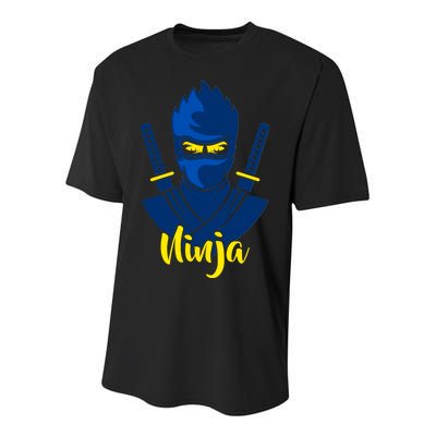 Cool Blue Ninja Youth Performance Sprint T-Shirt