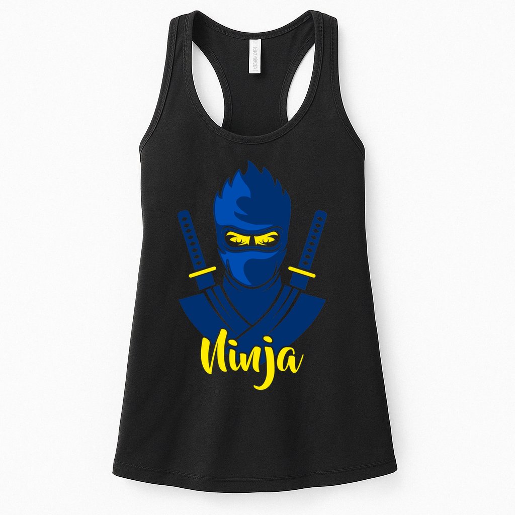 Cool Blue Ninja Womens Tank Top