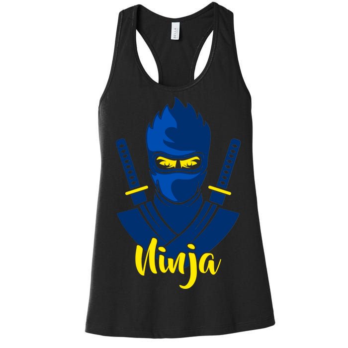 Cool Blue Ninja Women's Racerback Tank