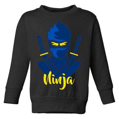 Cool Blue Ninja Toddler Sweatshirt