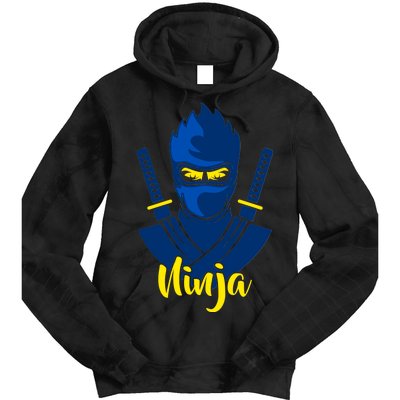 Cool Blue Ninja Tie Dye Hoodie