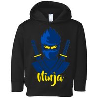 Cool Blue Ninja Toddler Hoodie