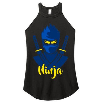 Cool Blue Ninja Women's Perfect Tri Rocker Tank