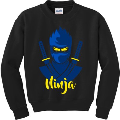 Cool Blue Ninja Kids Sweatshirt