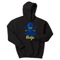 Cool Blue Ninja Kids Hoodie