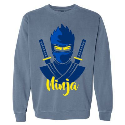 Cool Blue Ninja Garment-Dyed Sweatshirt