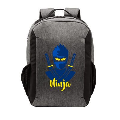 Cool Blue Ninja Vector Backpack