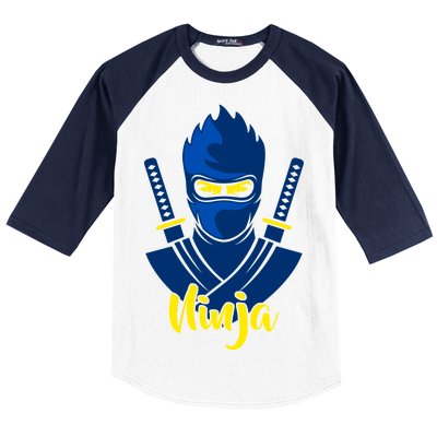 Cool Blue Ninja Baseball Sleeve Shirt