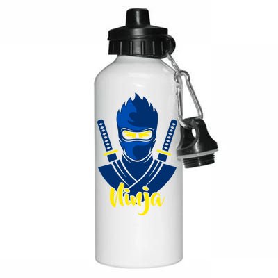 Cool Blue Ninja Aluminum Water Bottle