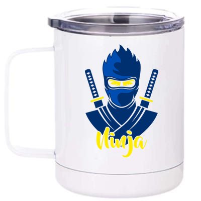 Cool Blue Ninja 12 oz Stainless Steel Tumbler Cup