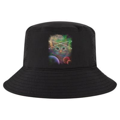 Cool Cat Nebula Space Universe  Cool Comfort Performance Bucket Hat
