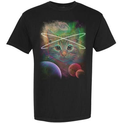 Cool Cat Nebula Space Universe  Garment-Dyed Heavyweight T-Shirt