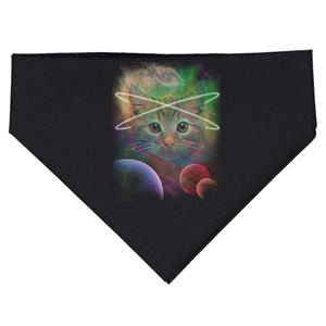 Cool Cat Nebula Space Universe  USA-Made Doggie Bandana