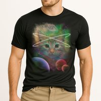 Cool Cat Nebula Space Universe  Performance Shirt