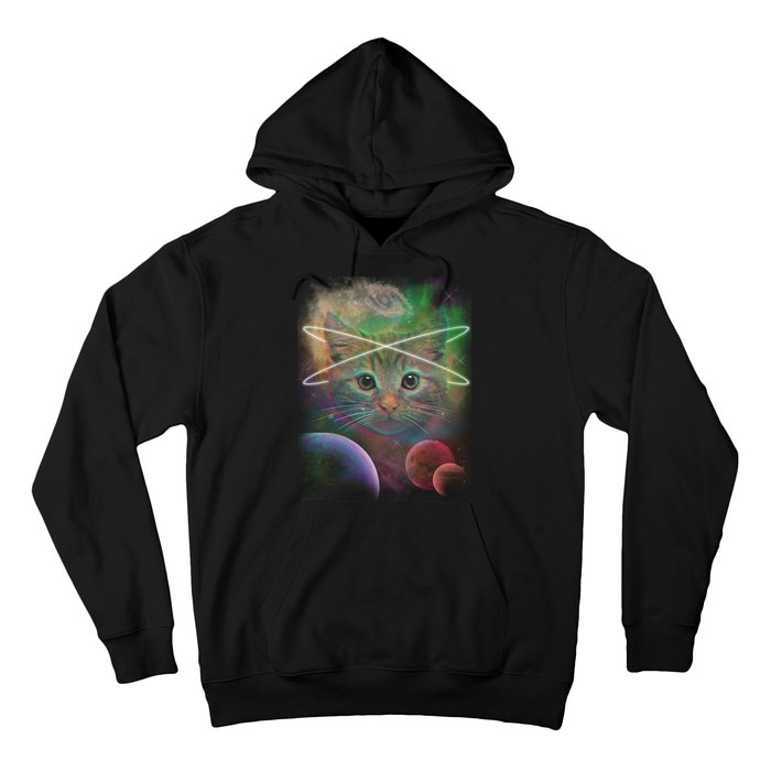 Cool Cat Nebula Space Universe  Hoodie