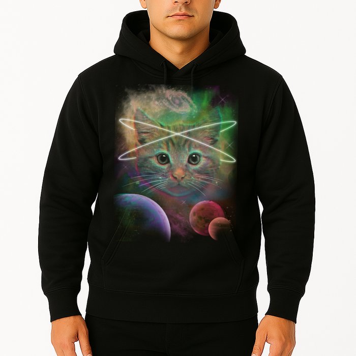 Cool Cat Nebula Space Universe  Hoodie
