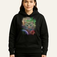 Cool Cat Nebula Space Universe  Hoodie