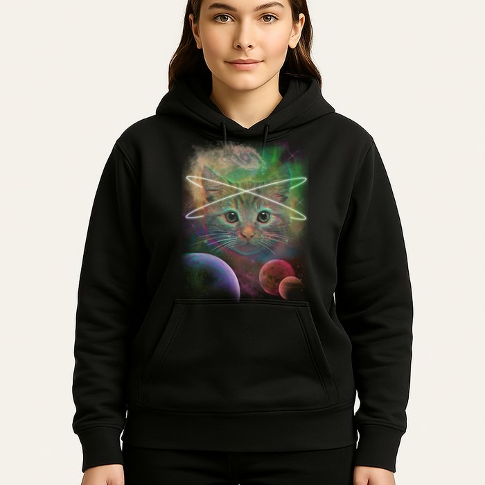Cool Cat Nebula Space Universe  Hoodie